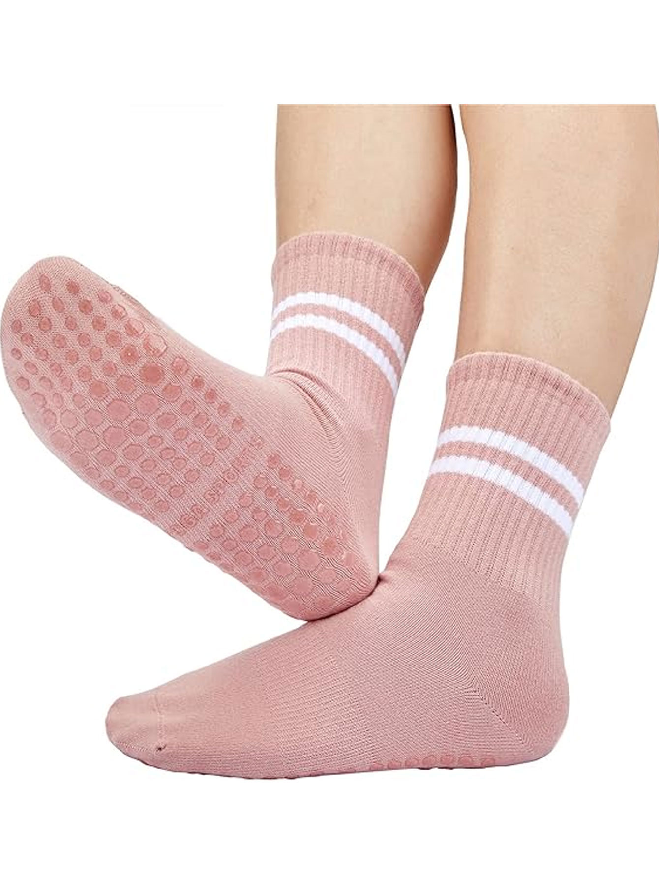 3足組のヨガソックス、滑り止め付きプロフェッショナル女性用ピ - Grip Sock Yoga のレビューと価格