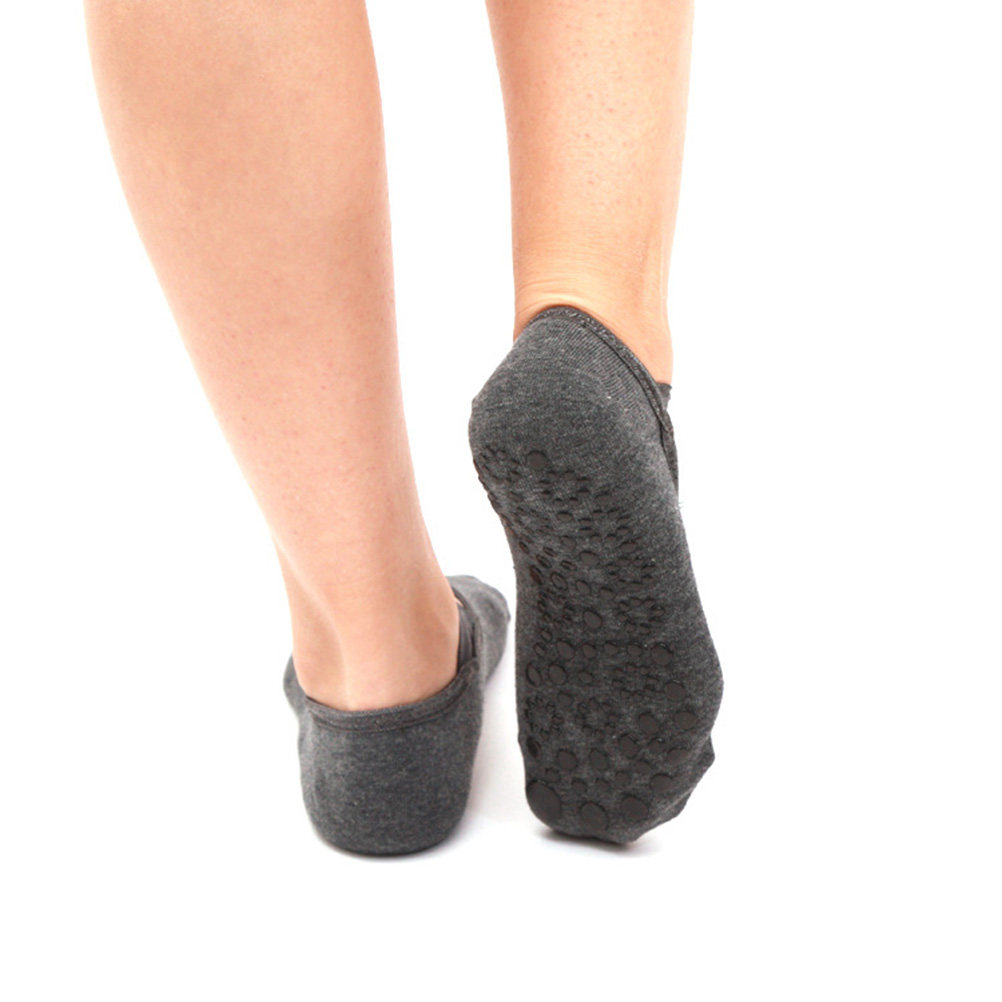 1足入り ヨガソックス 滑り止め付き 女性用 ダークグレー  - Grip Sock Yoga のレビューと価格