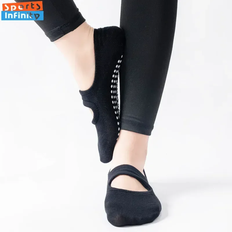 女性用シリコン滑り止めバックレスヨガソックス,屋内,バレエ, - Grip Sock Yoga のレビューと価格