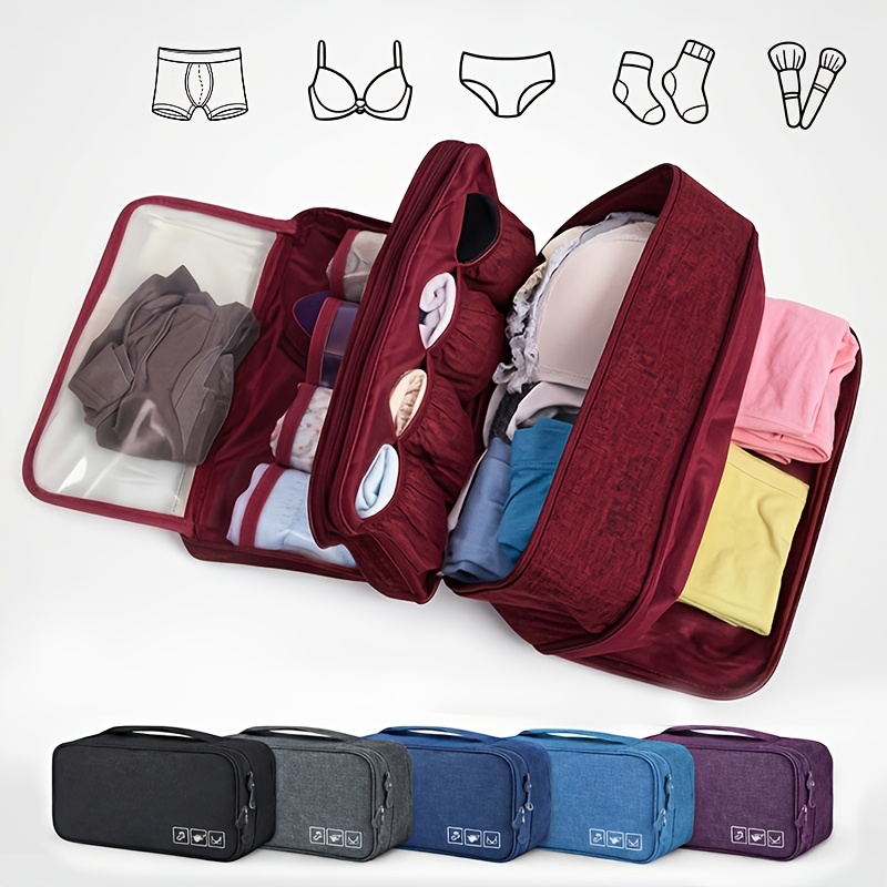 1個入りポータブル折りたたみ式トラベル下着収納バッグ、軽量ジ - Sock Organizer Tray のレビューと価格
