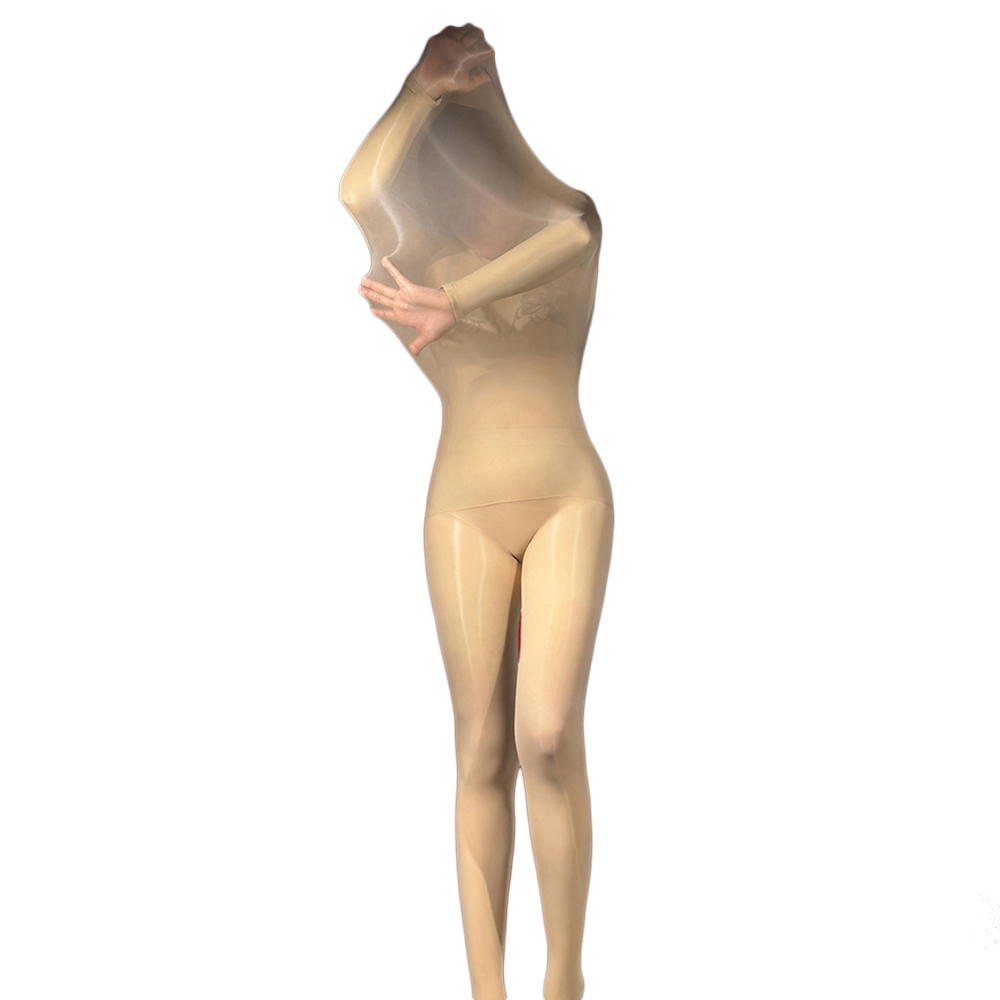 女性ユニセックスセクシーなオイル光沢のあるボディスーツ薄手の - Tights Pantyhose Sheer のレビューと価格