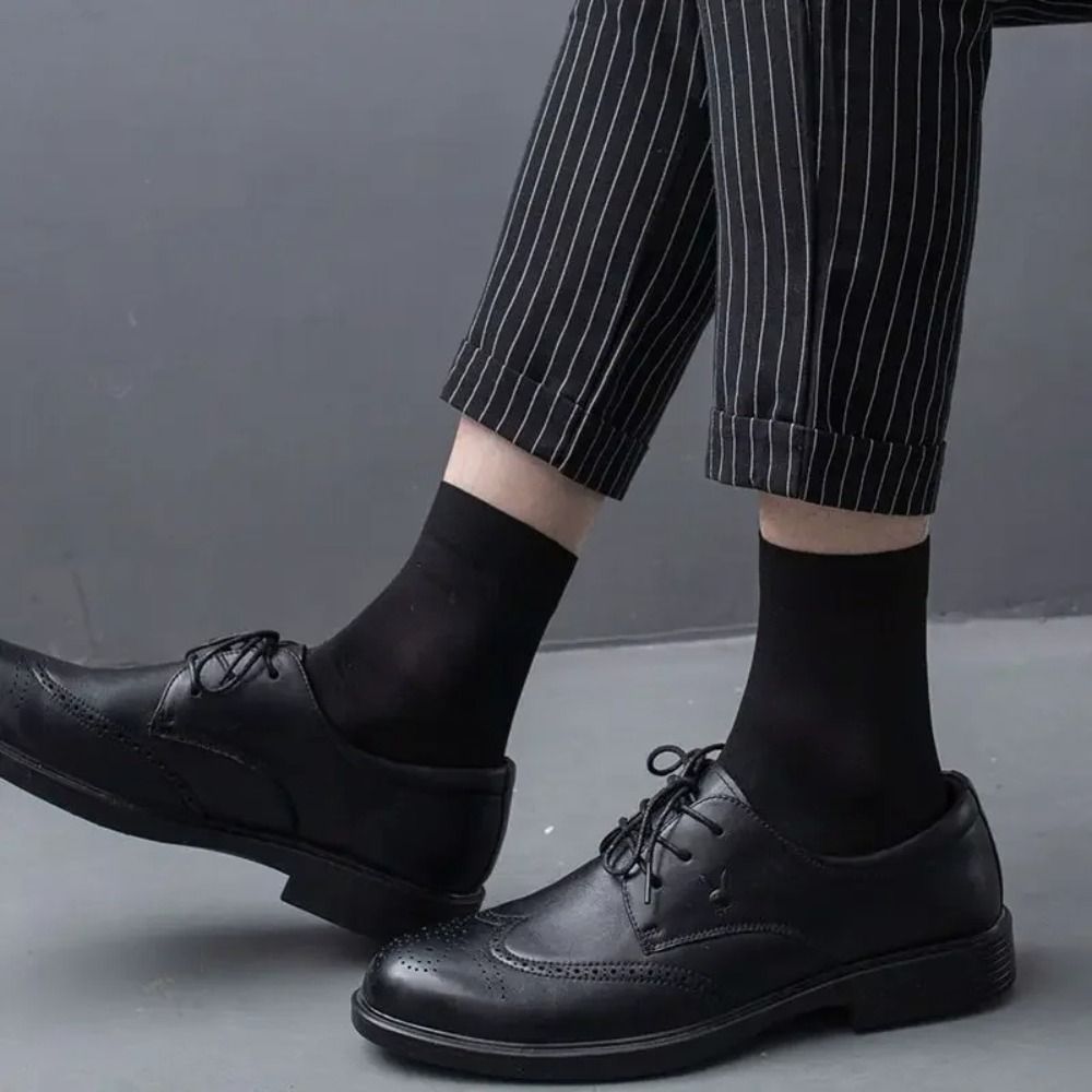 10 ペアファッション通気性男性アイスシルク靴下ソフト弾性超 - Silk Sock Bamboo のレビューと価格