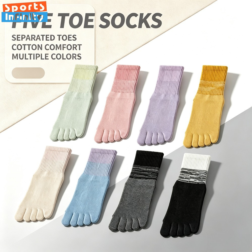 女性用つま先ヨガソックス、滑り止め付き5本指グリップソックス - Grip Sock Yoga のレビューと価格
