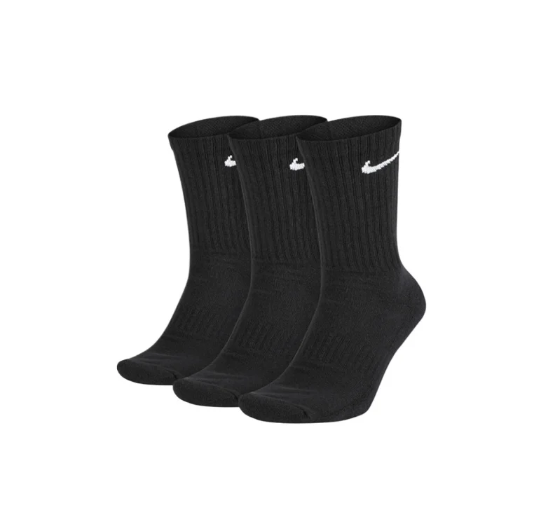 ナイキ 3足セット クルーソックス 男女兼用 伸縮性のあるリ - Cotton Crew Sock Pack のレビューと価格