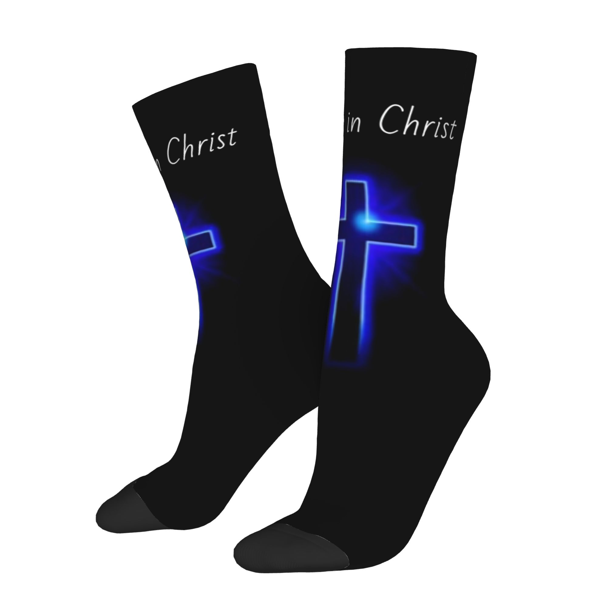 カスタムビリーブ イエス・キリスト メンズ レディース クル - Dress Sock Men のレビューと価格